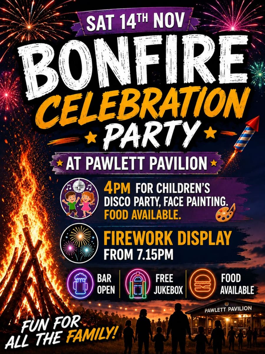 Bonfire Celebration Party event poster