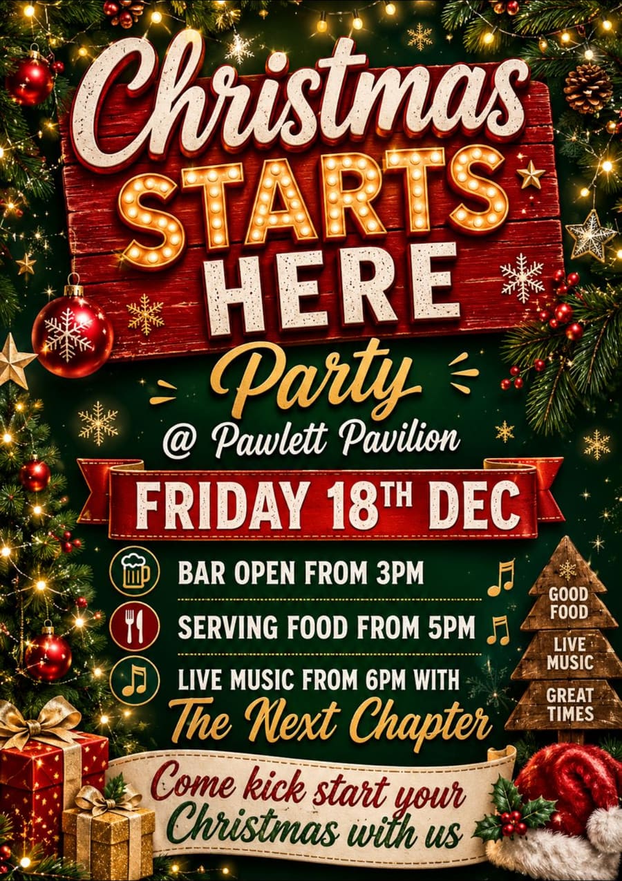 Christmas Starts Here Party event poster